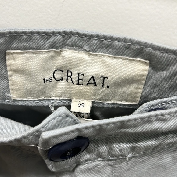 NWT The Great The Voyager Pant Seaside Chino with Belt Relaxed Fit Pants Sz 29 - Picture 4 of 9